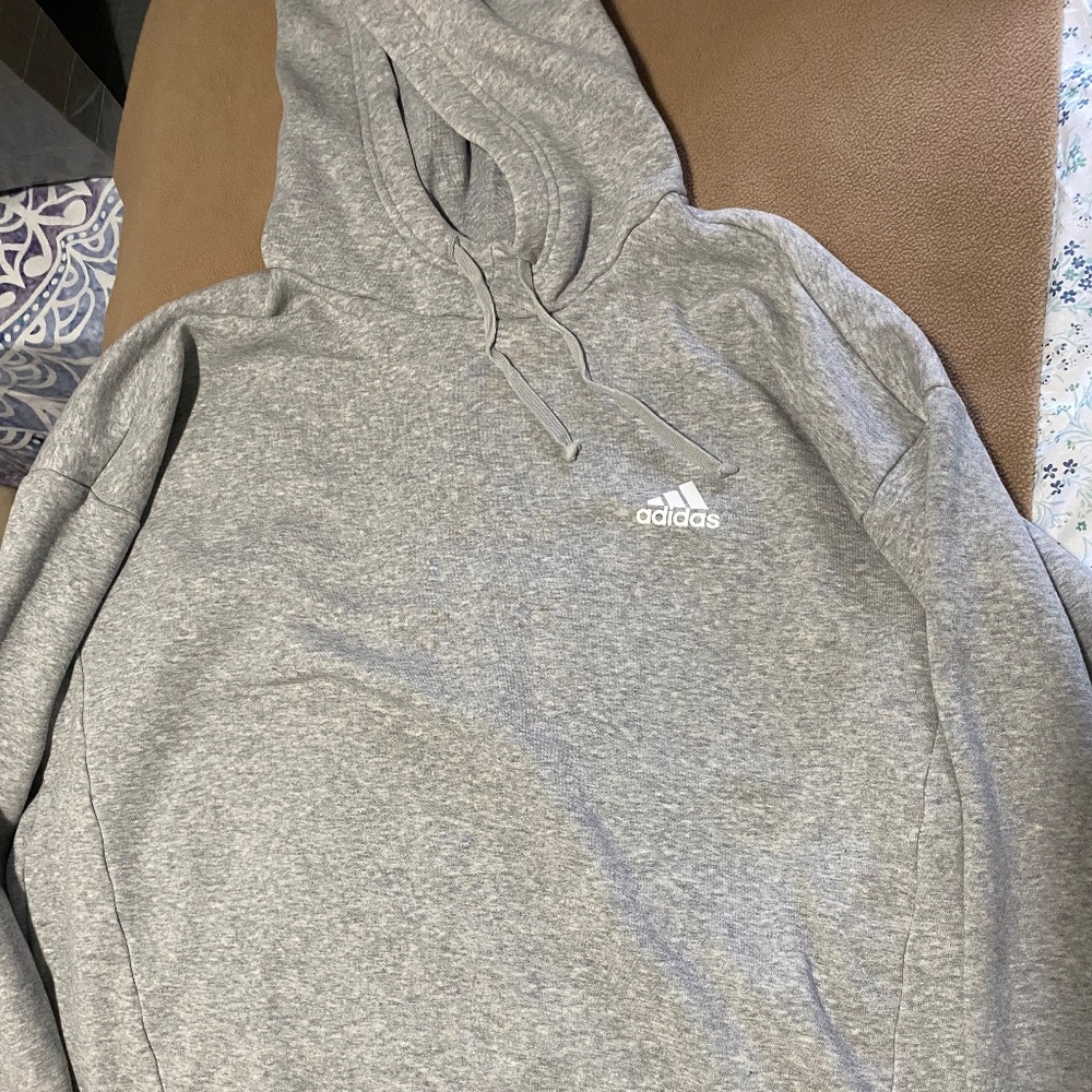 Adidas women gray hoodie